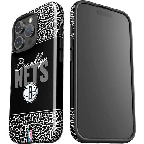 NBA Brooklyn Nets Elephant Print iPhone 16 Pro Impact Case